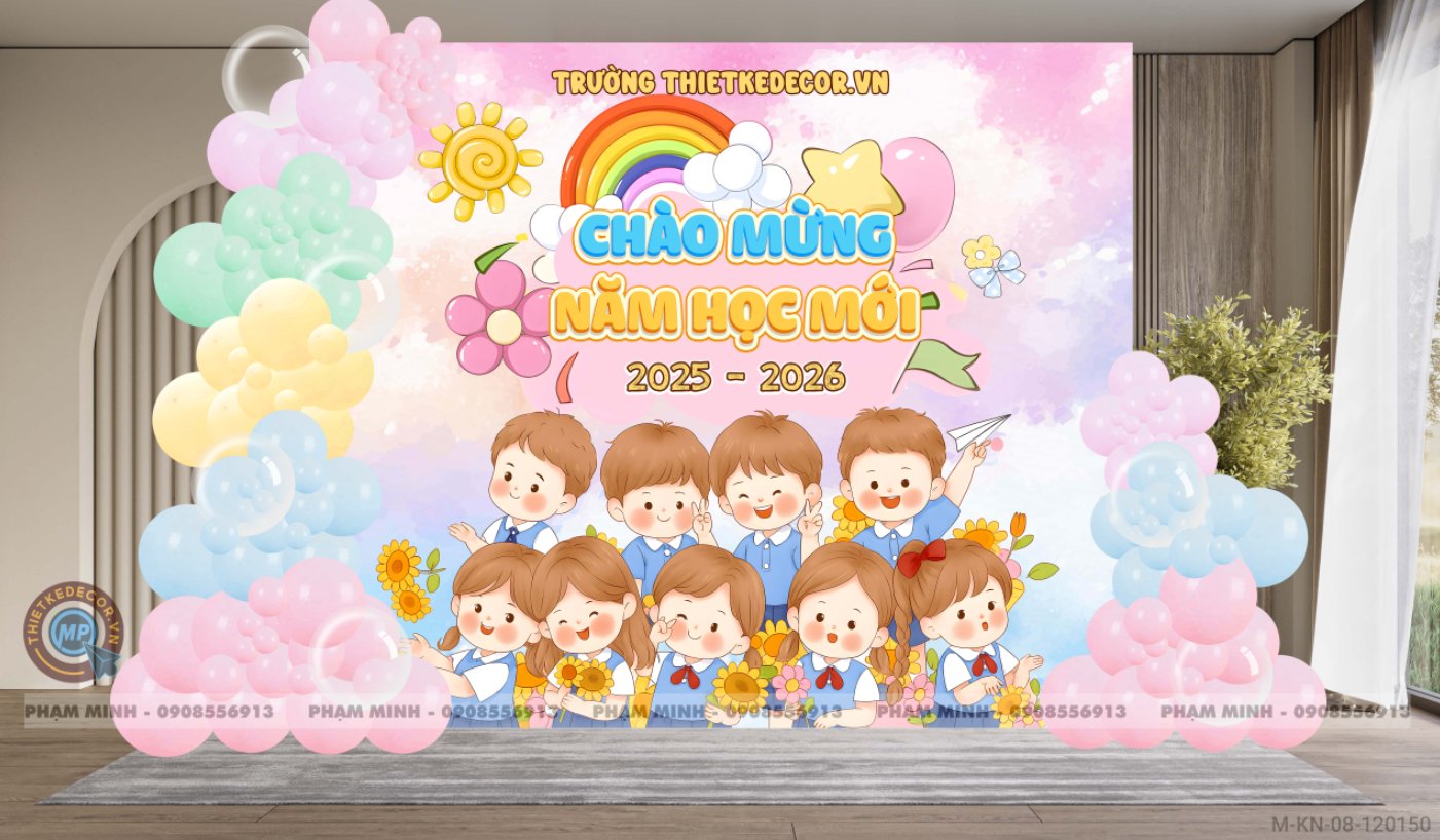 File background thiết kế khai giảng chào mừng năm học mới Back to school